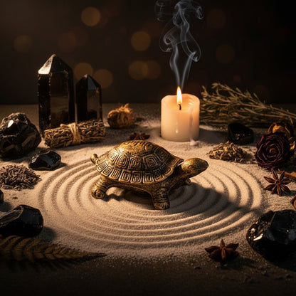 Enchanted Turtle Iron Ashtray, view 4