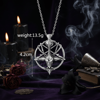 Retro Skull Goat Head Necklace Pendant Sorceress Sanctuary