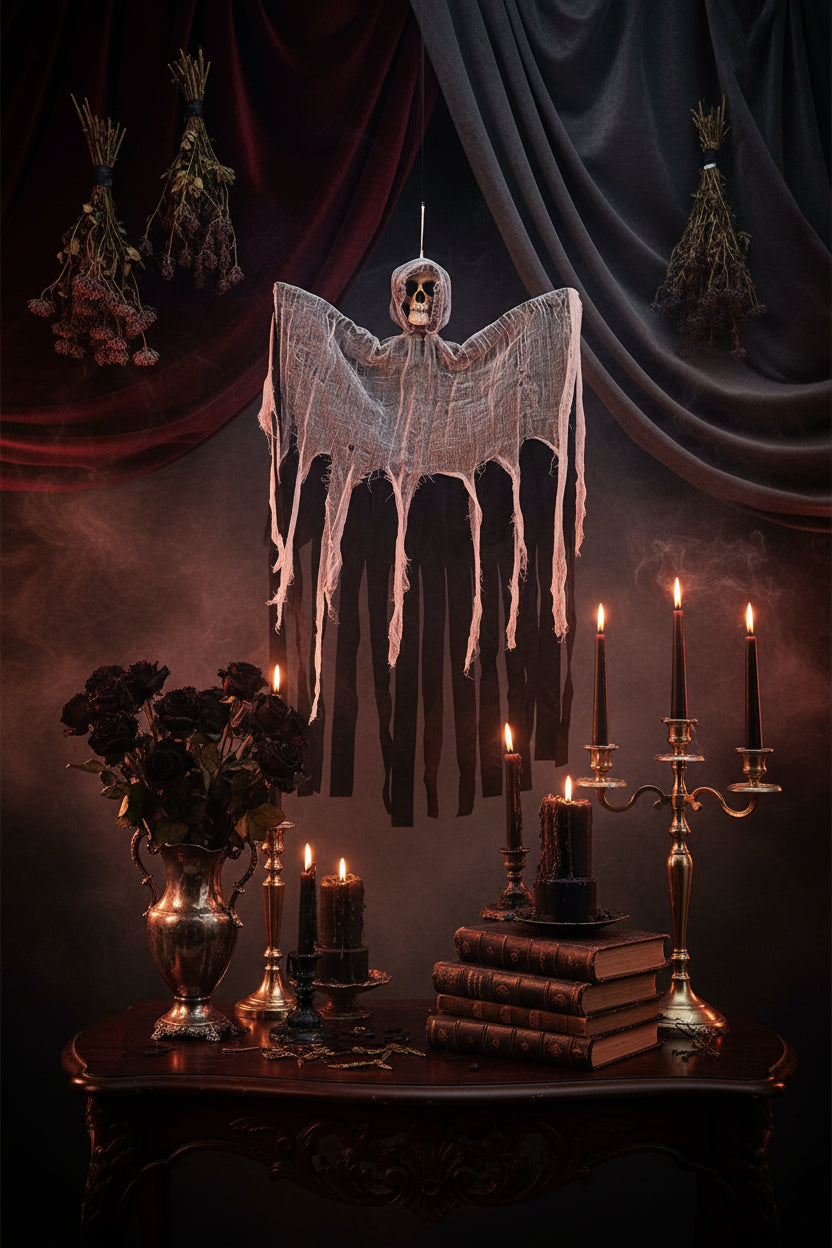 Hanging Skeleton Door Decoration for Day of The Dead Sorceress Sanctuary
