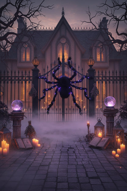 LED Luminous Plush Spider Decoration for Halloween Sorceress Sanctuary