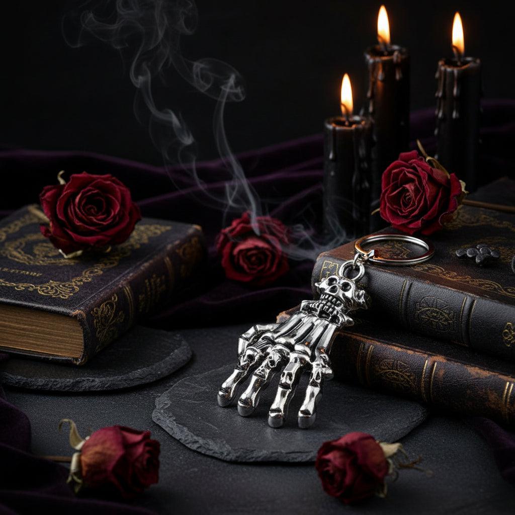 Skeleton Hand Keychain - Women's Horror Fashion Accessory Sorceress Sanctuary