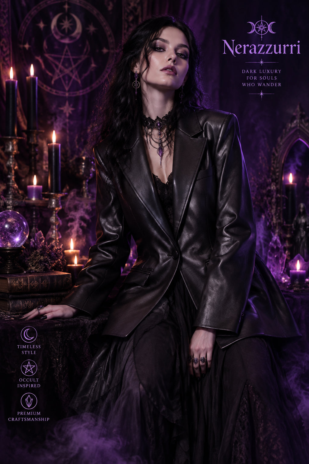Nightveil Witch Jacket, close up detail