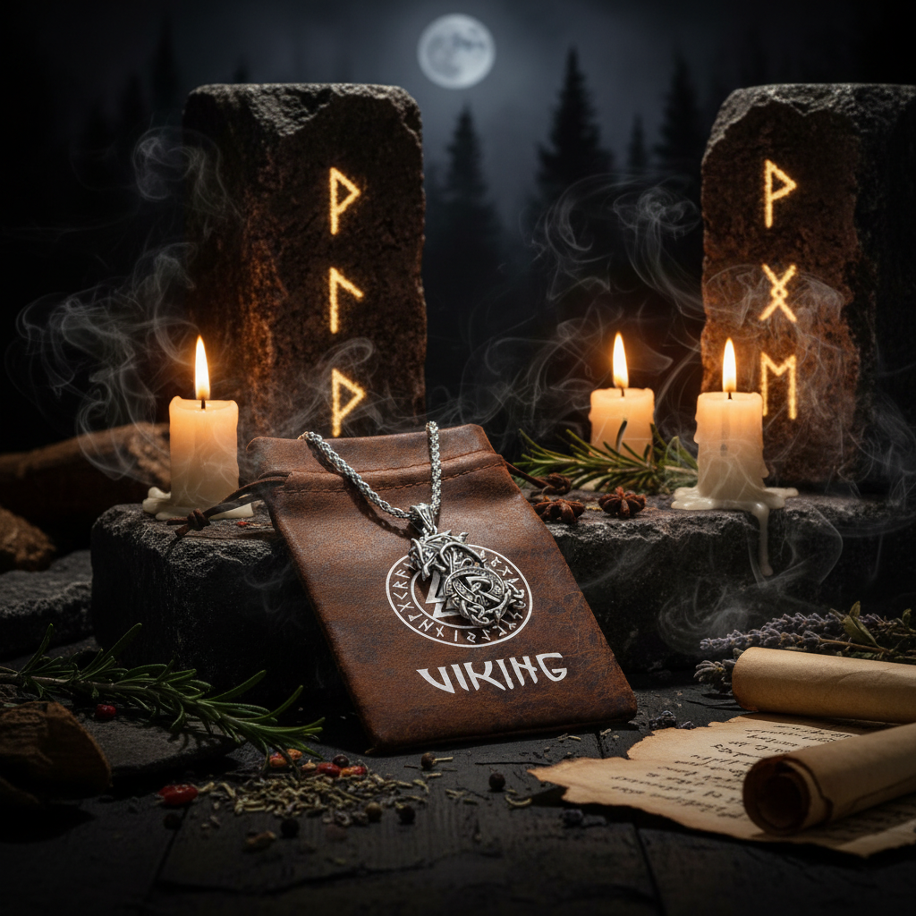 Norse Mythology Celtic Dragon Necklace for Men Sorceress Sanctuary