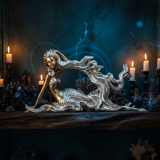 Creative Resin Wine Rack with Mermaid Design Sorceress Sanctuary