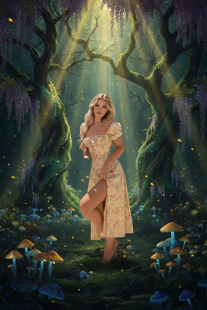 2023 Spring New Women's Floral Backless Dress Sorceress Sanctuary