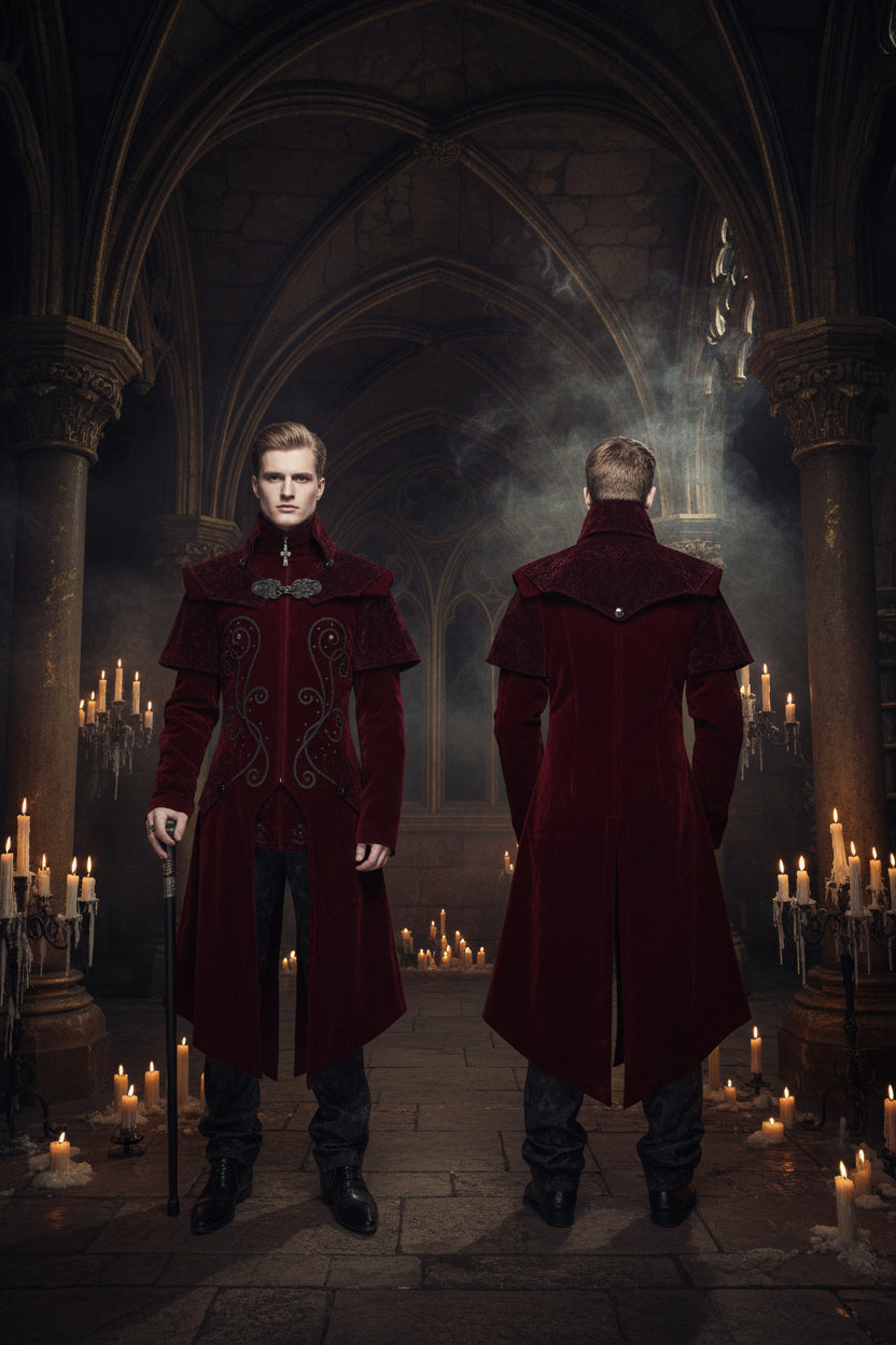 Gothic Autumn Winter Halloween Retro Stand Collar Jacket Sorceress Sanctuary
