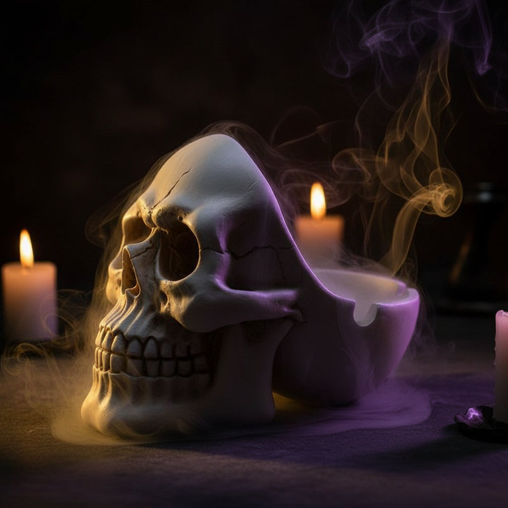 Creative European Skull Ashtray Resin Desktop Decor Sorceress Sanctuary