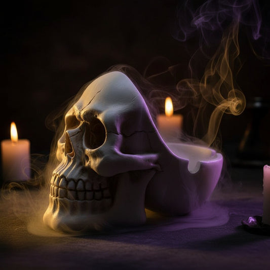 Creative European Skull Ashtray Resin Desktop Decor Sorceress Sanctuary