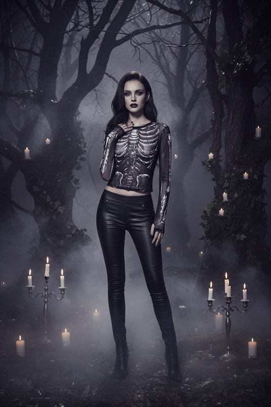 Bone Mesh Top