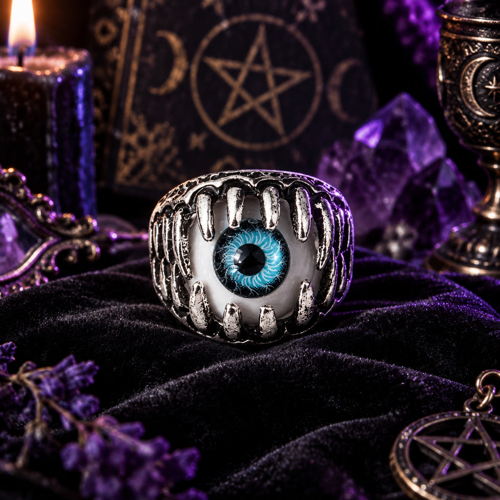 Halloween Demon Eye Ring - Bold Alloy Statement Ring Sorceress Sanctuary