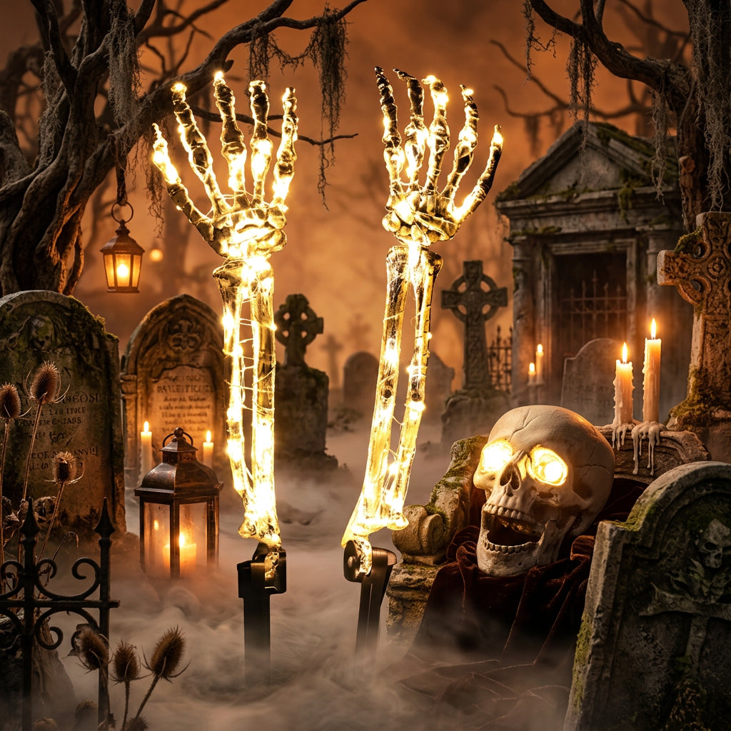 Halloween Skeleton Decoration Set for Garden (3 Pieces) Sorceress Sanctuary