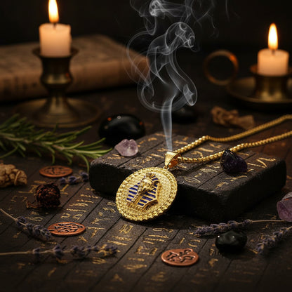 Egyptian Pharaoh Pendant Charm Sorceress Sanctuary