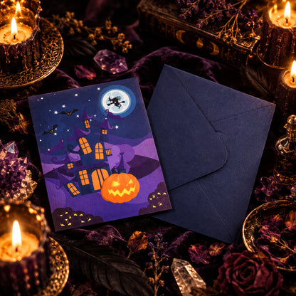 Halloween Palace Pop Up Card, alternate angle