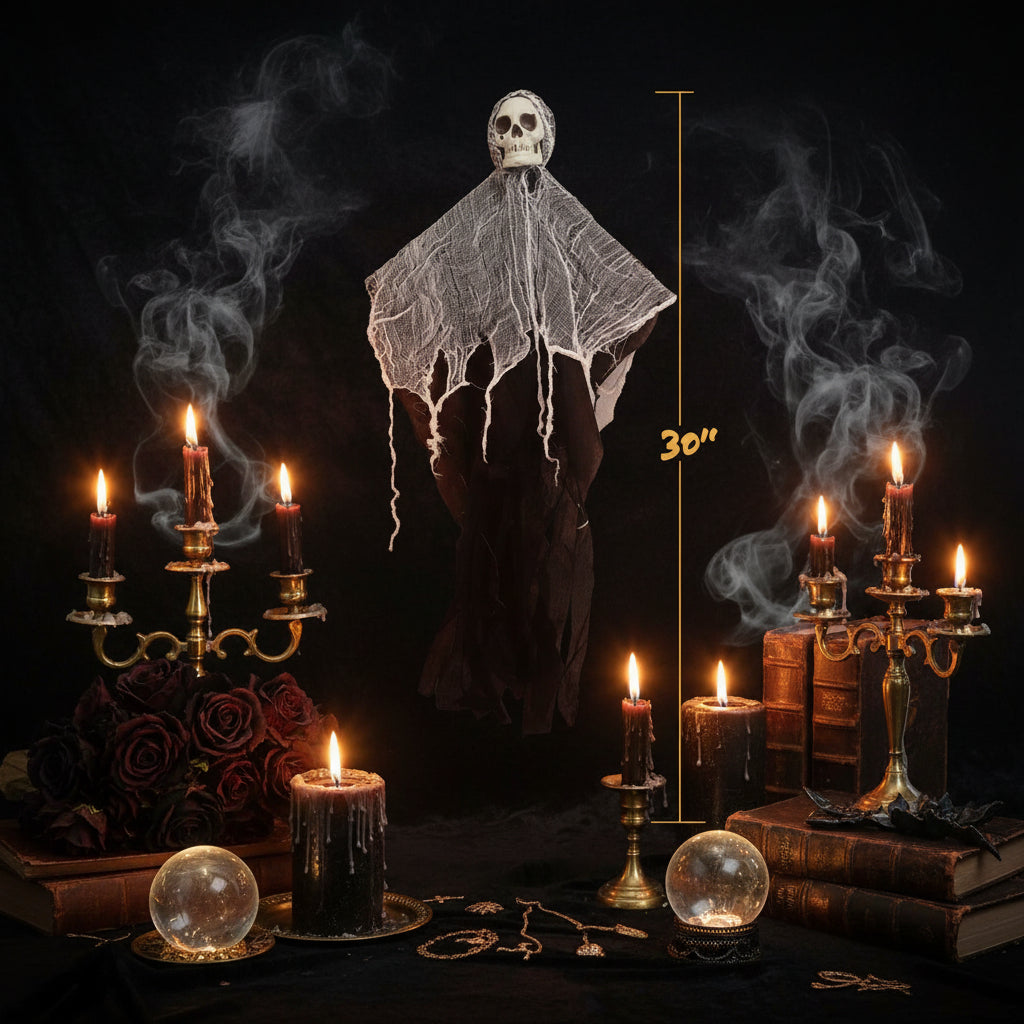 Hanging Skeleton Door Decoration for Day of The Dead Sorceress Sanctuary