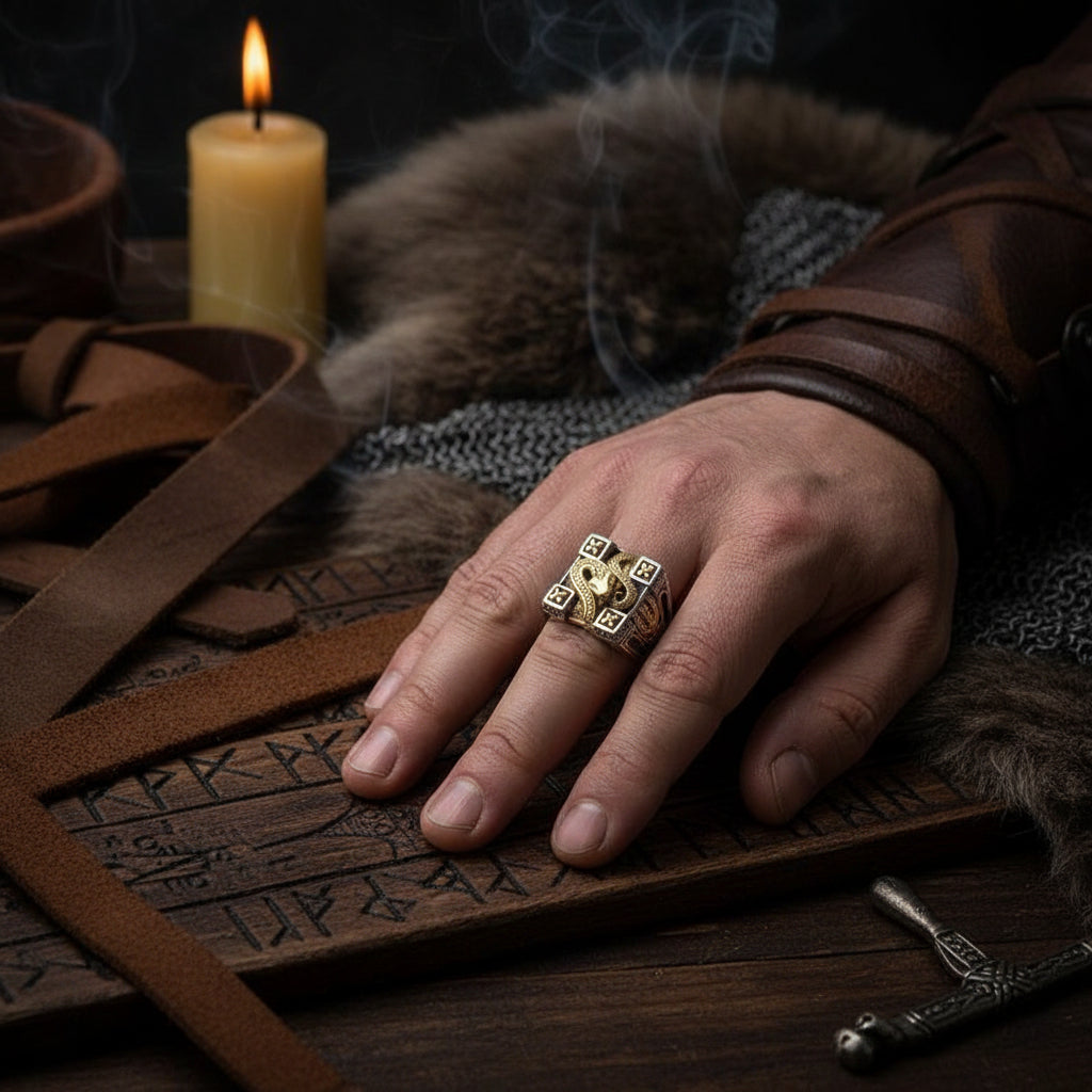 Vintage Personalized Viper-Shaped Animal Ring Sorceress Sanctuary