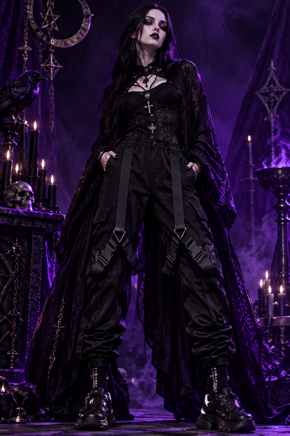 Hexlock Y2K Pants in black