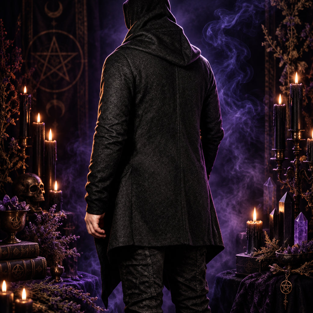 Grimwood Hooded Witch Cardigan, view 8
