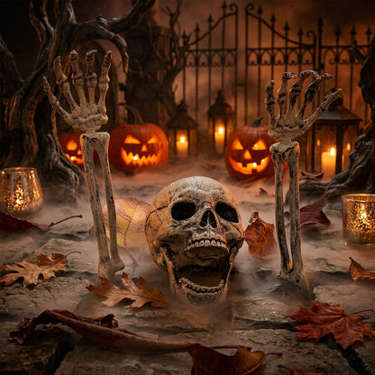 Halloween Skeleton Decoration Set for Garden (3 Pieces) Sorceress Sanctuary