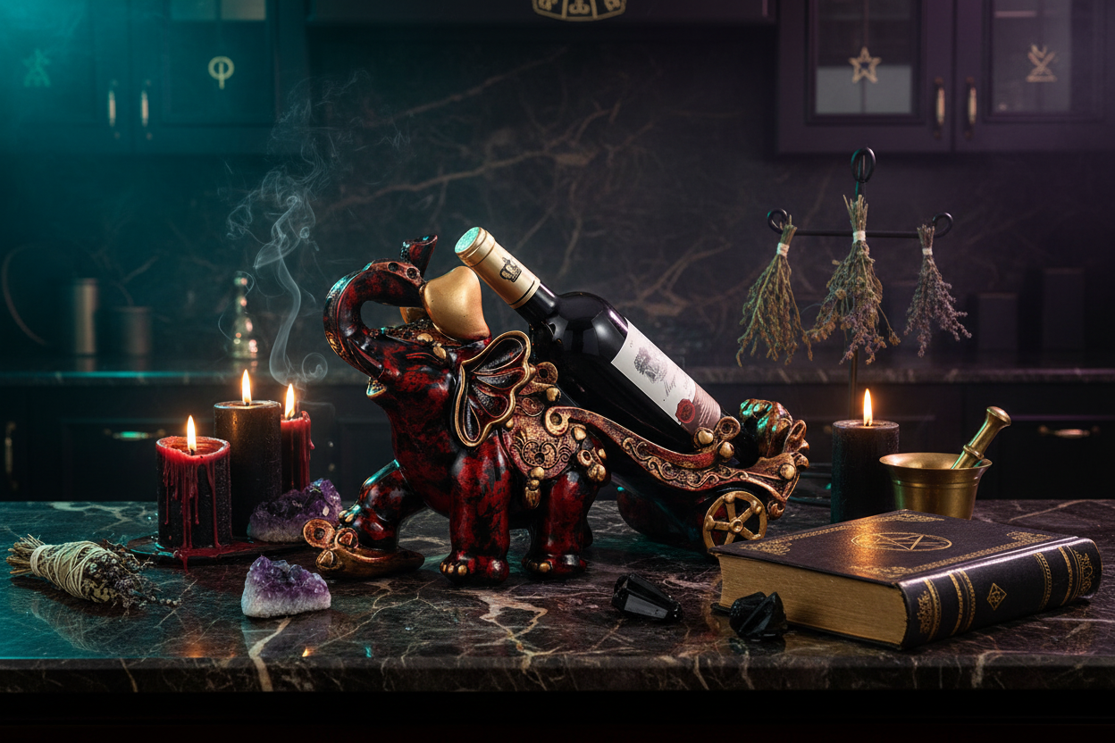 Elegant Elephant Wine Rack
