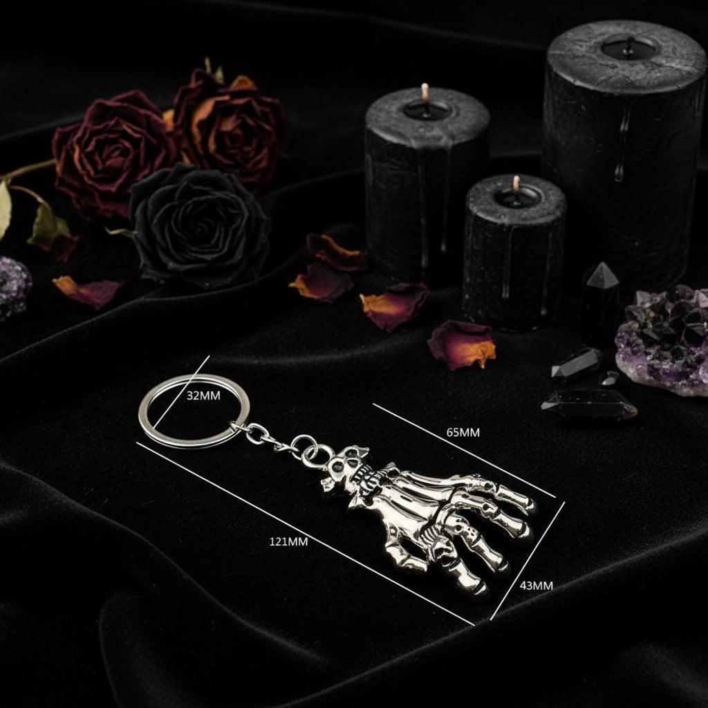 Skeleton Hand Keychain - Women's Horror Fashion Accessory Sorceress Sanctuary