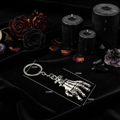 Skeleton Hand Keychain - Women's Horror Fashion Accessory Sorceress Sanctuary