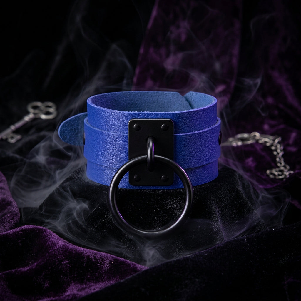 Gothic O-Shaped PU Bracelet with Metal Accents Sorceress Sanctuary