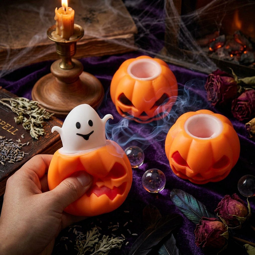 Halloween Pumpkin Ghost Squeeze Decompression Toy Sorceress Sanctuary
