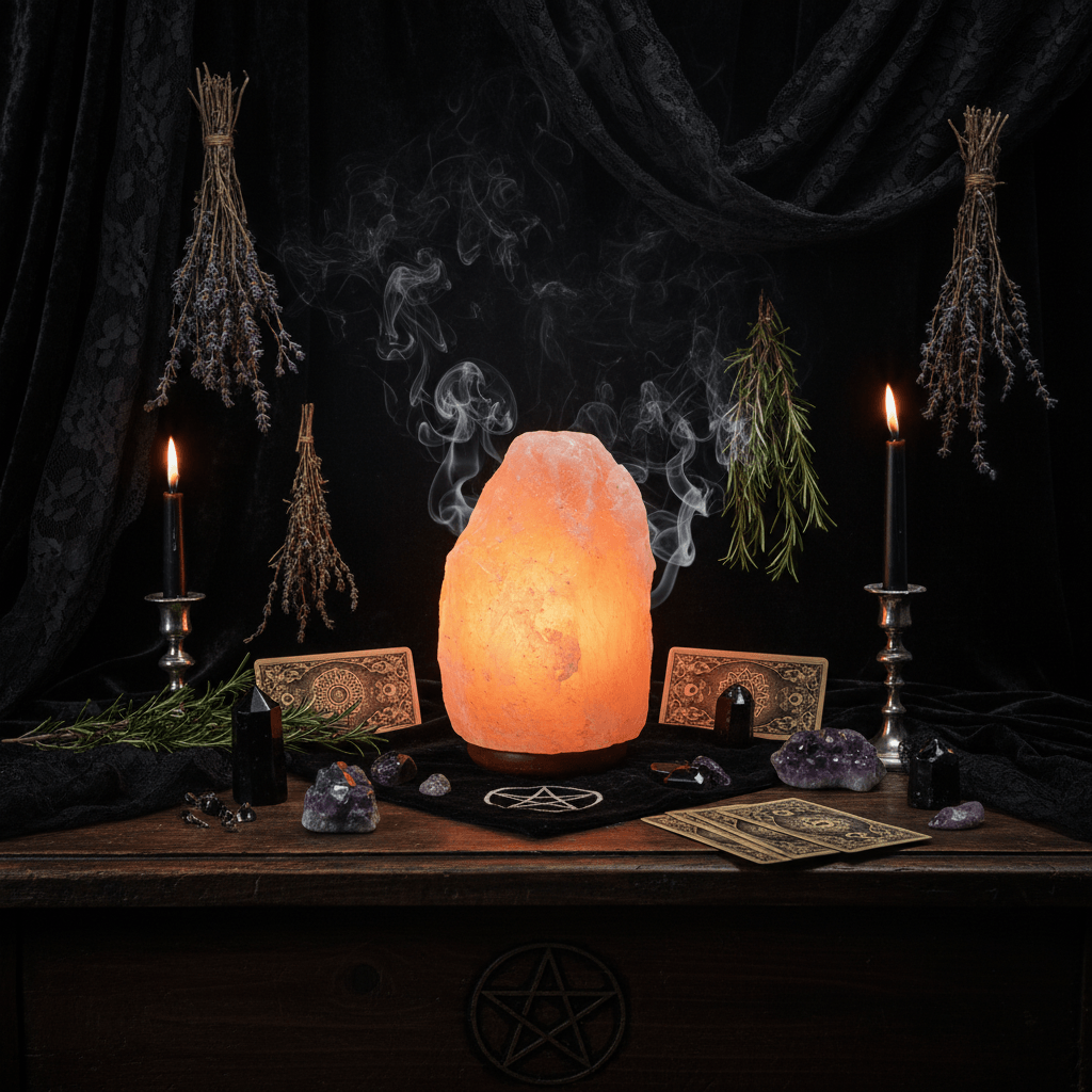 Creative Crystal Salt Lamp Night Light for Bedside Sorceress Sanctuary