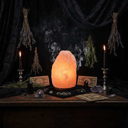Creative Crystal Salt Lamp Night Light for Bedside Sorceress Sanctuary