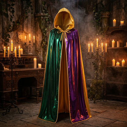Vintage Mesh Hooded Cape