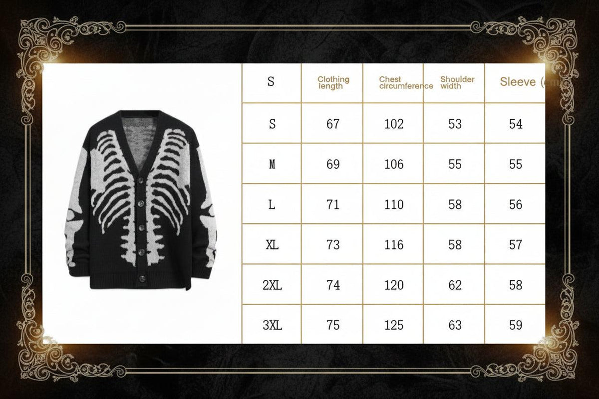 Gravebloom Skeleton Witch Cardigan Sorceress Sanctuary