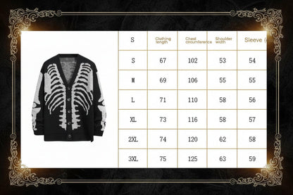 Gravebloom Skeleton Witch Cardigan Sorceress Sanctuary