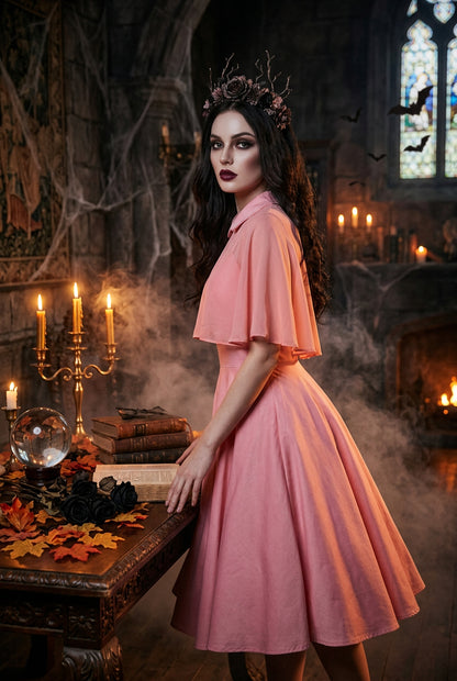 2020 Cross-Border Amazon Women's Cape Dress Set Sorceress Sanctuary
