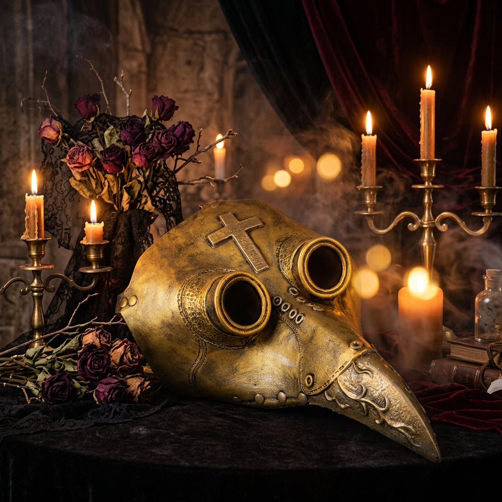 Halloween Plague Doctor Beak Mask - Steampunk Style Sorceress Sanctuary