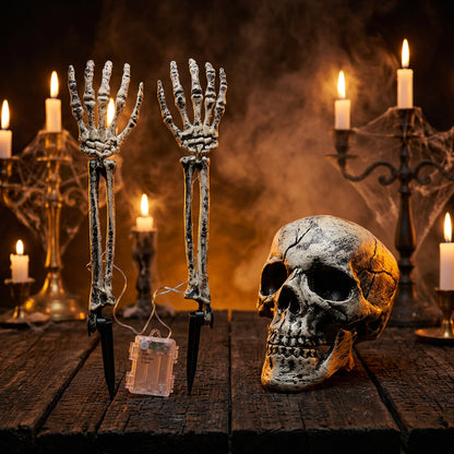 Halloween Skeleton Decoration Set for Garden (3 Pieces) Sorceress Sanctuary