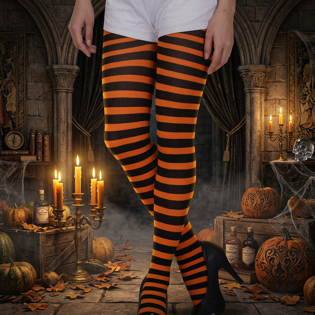 Witching Hour Striped Socks, view 6