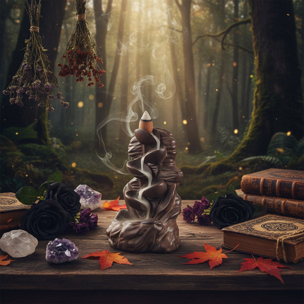 Ceramic Incense Burner for Home and Office Decor Sorceress Sanctuary