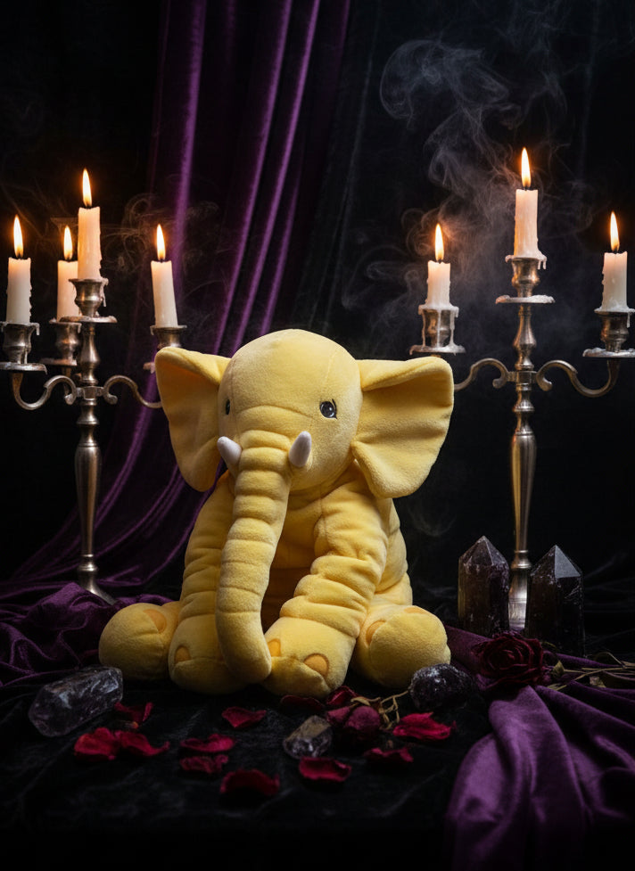 Plush Elephant Toy and Pillow Companion Sorceress Sanctuary