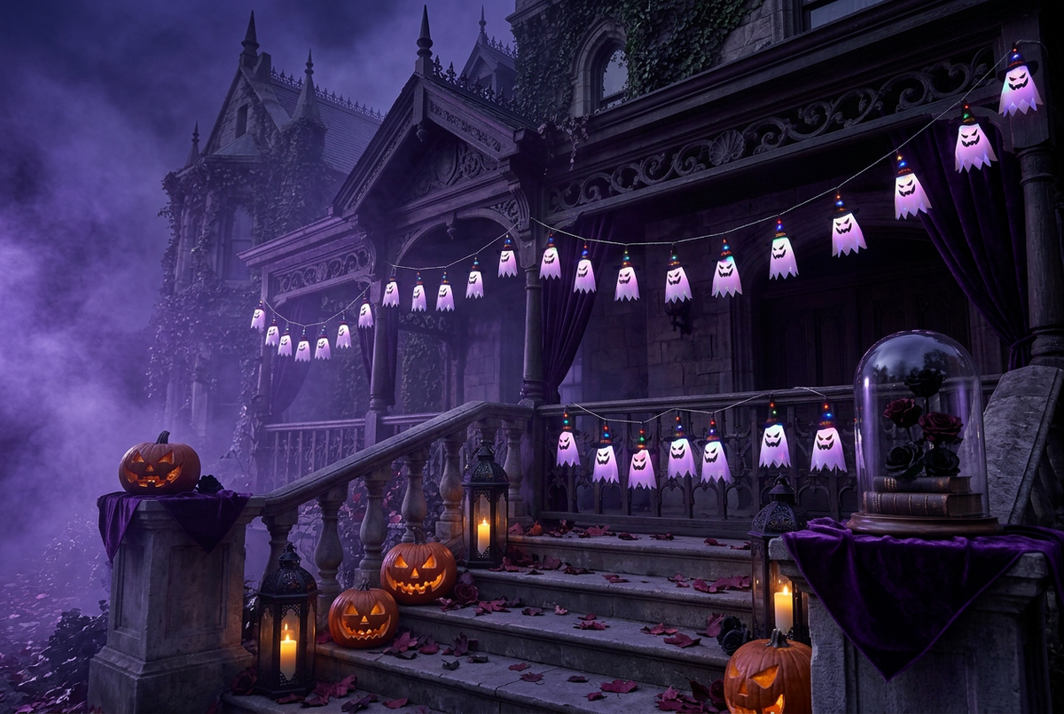 Halloween Lanterns Cloth Art String Lights Sorceress Sanctuary
