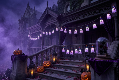 Halloween Lanterns Cloth Art String Lights Sorceress Sanctuary