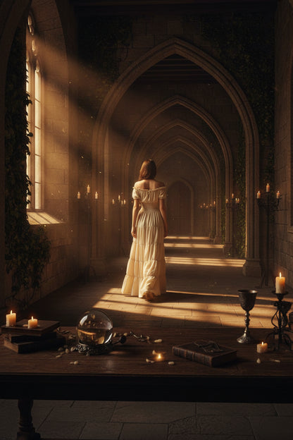 A cream-colored off-the-shoulder maxi dress with puff sleeves, a smocked bodice, and tiered ruffle hem, shown against a plain white background.