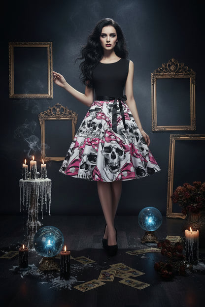 Sleeveless Printed Maxi Dress for Halloween & Christmas Sorceress Sanctuary