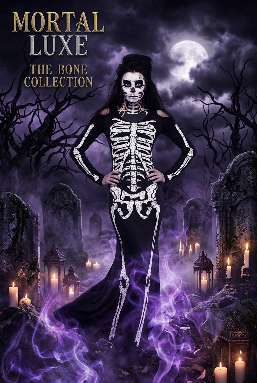 2020 Women's Skeleton Costume for Halloween Parties Sorceress Sanctuary