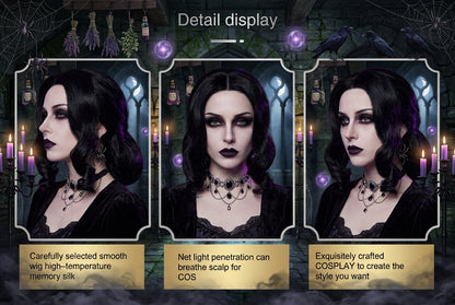 Long Black Cosplay Wig