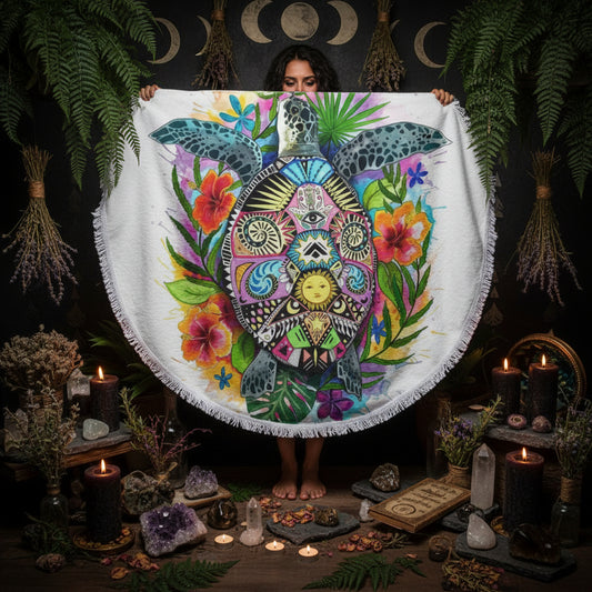 Microfiber Digital Print Animal Beach Towel Sorceress Sanctuary