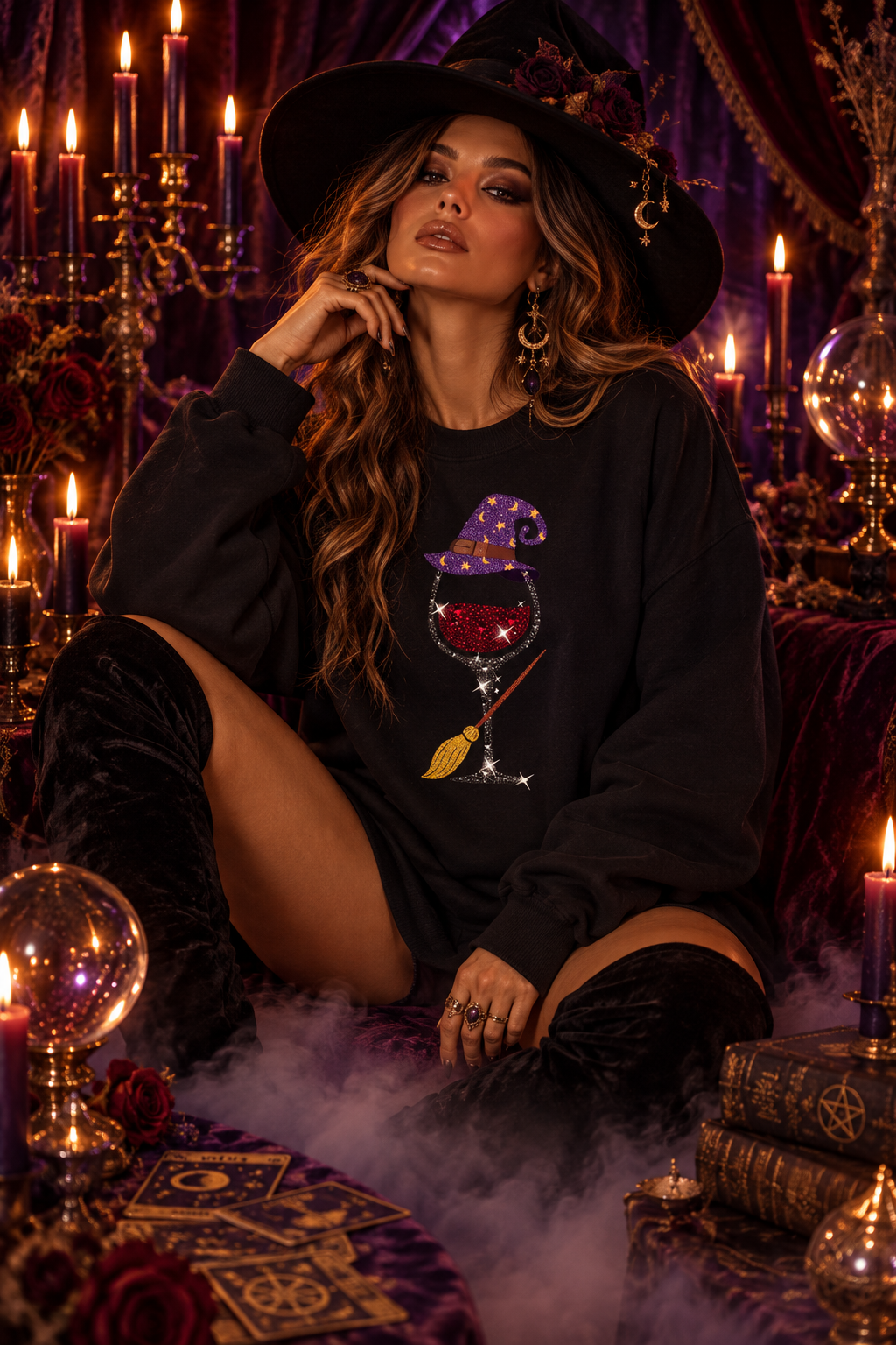 Halloween Print Loose Sweater from Sorceress Sanctuary, main product photo