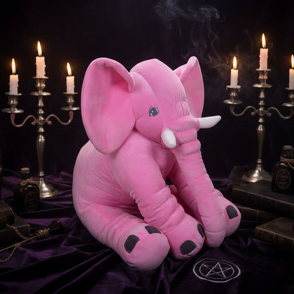 Plush Elephant Toy and Pillow Companion Sorceress Sanctuary