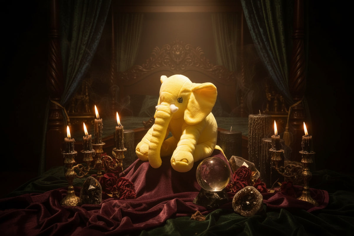 Plush Elephant Toy and Pillow Companion Sorceress Sanctuary