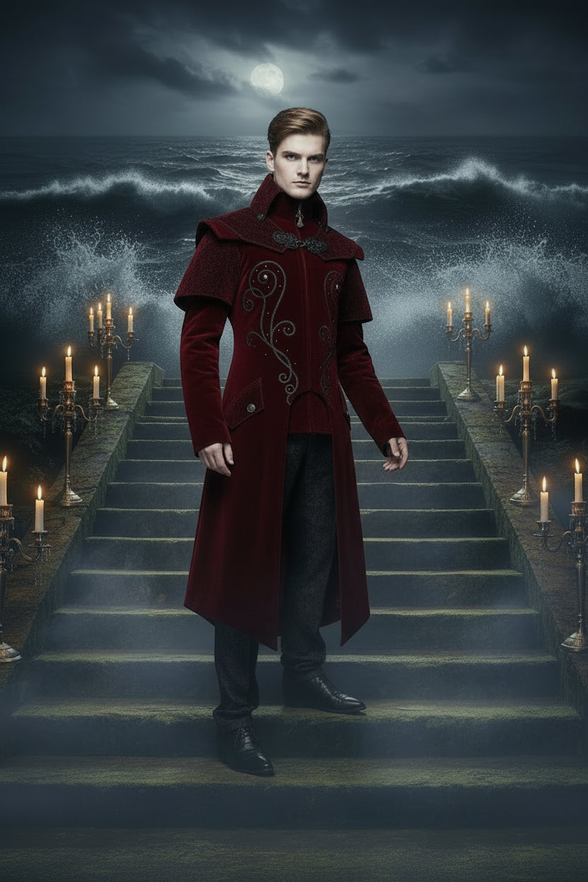 Gothic Autumn Winter Halloween Retro Stand Collar Jacket Sorceress Sanctuary