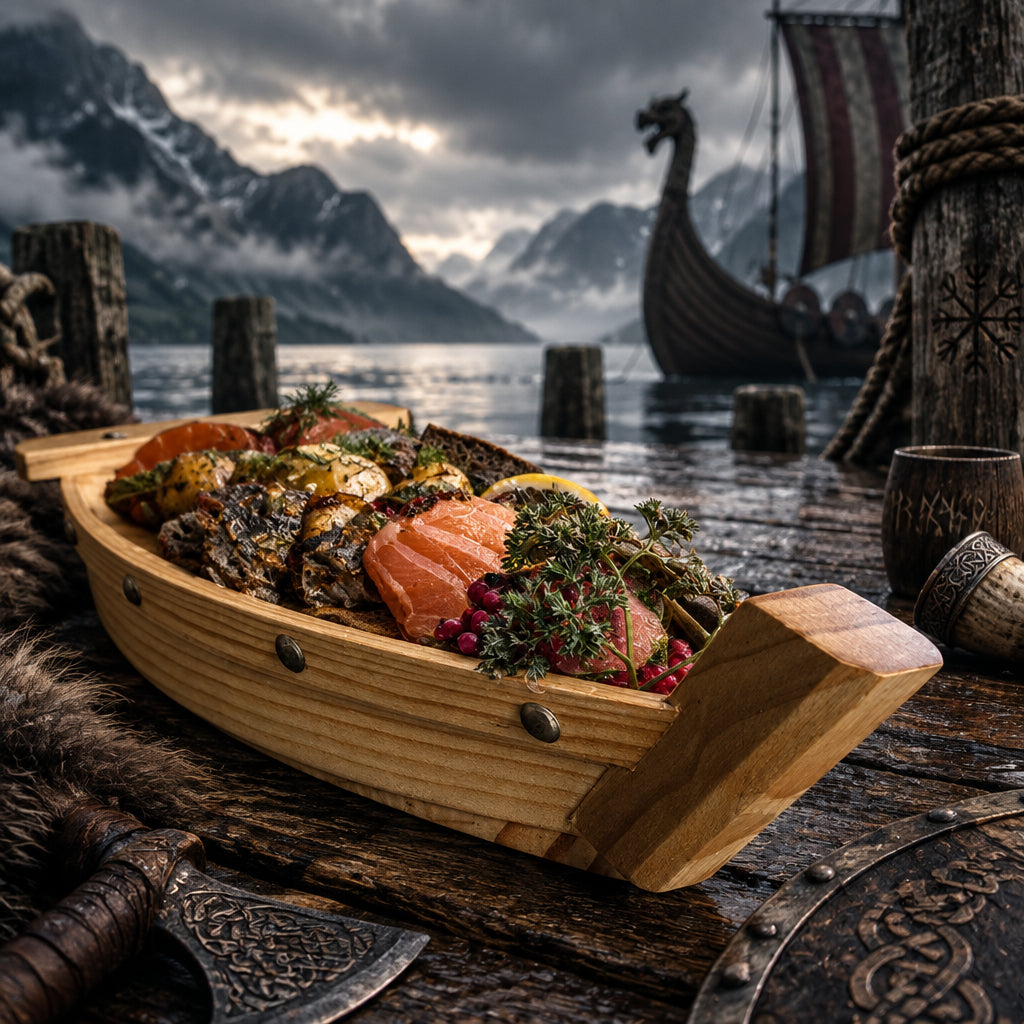 Valkyrie Hearth Serving Boat, alternate angle